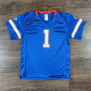 Russell Athletic Florida Gator Boys College Sports Football Team Blue Jersey L